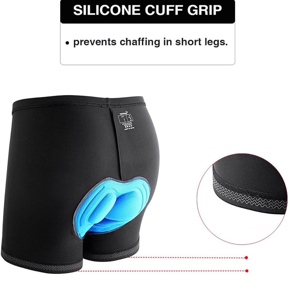 Sportneer Mens Padded Bike Underwear Shorts